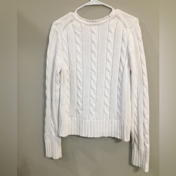 EUC GAP Beautiful Quality 100% White Cotton Sweater - Picture 3 of 7